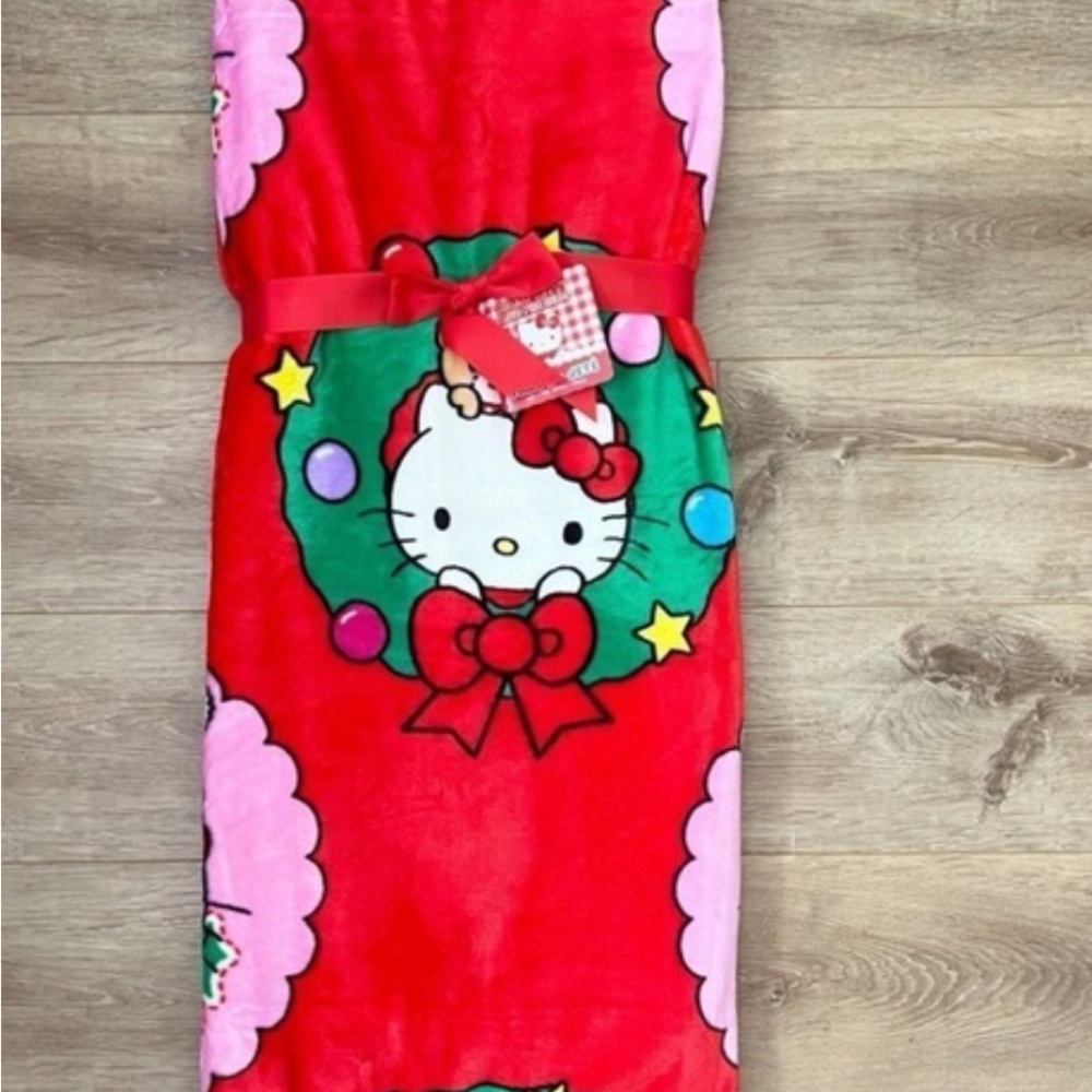 Hello Kitty Red Holiday Blanket